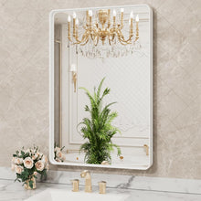 Load image into Gallery viewer, Large 24x36 Brushed Finish Aluminum Bathroom Mirror - Horizontal/Vertical Mount