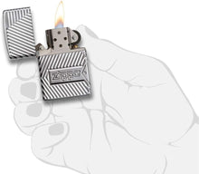 Load image into Gallery viewer, Distinguished Windproof Pocket Lighter - Chrome Finish with Logo Design