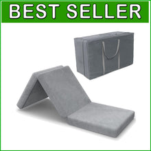 Load image into Gallery viewer, 38x75 Waterproof Tri-Fold Mattress Topper with Removable Cover for Comfort