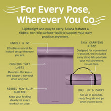 Load image into Gallery viewer, Solana 1-Inch Thick Non-Slip Yoga Mat with Carry Strap - Comfort &amp; Stability