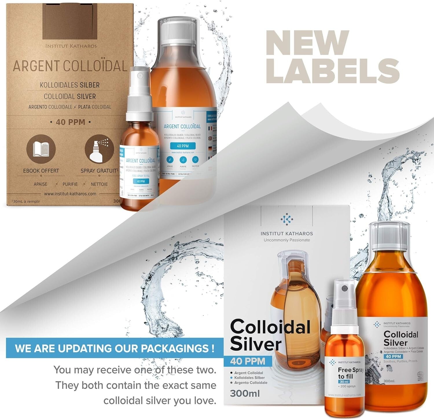 34 fl oz Liquid Silver - Natural Immune Boost with Free Spray Bottle & Guide