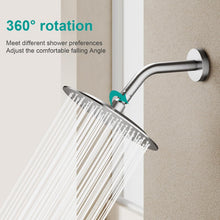 Load image into Gallery viewer, Ultra-Thin 8" Rain Shower Head in Brushed Nickel - Easy No-Plumber Install
