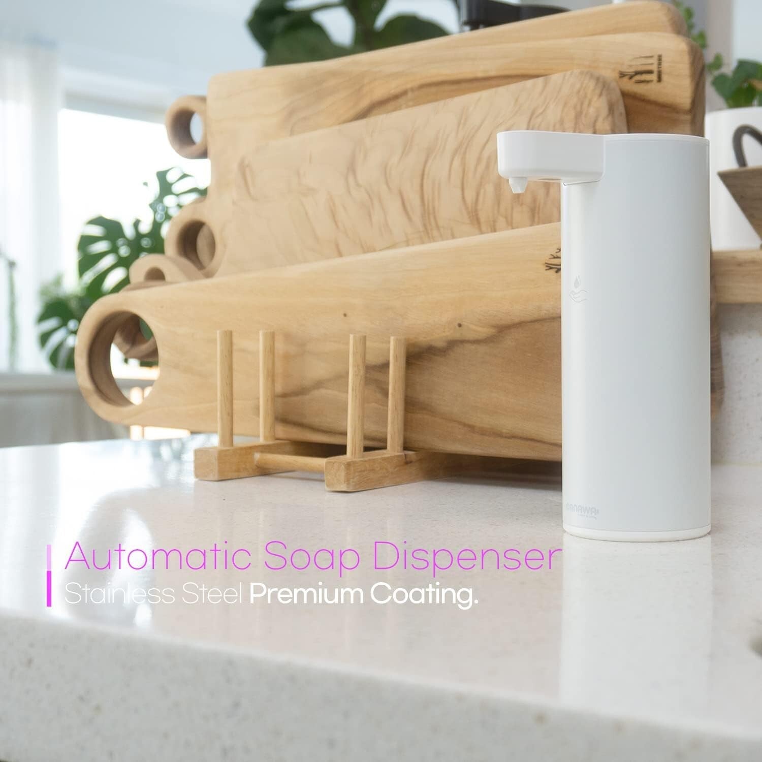 Sleek & Easy-To-Use Touchless Soap Dispenser - 9 oz in Premium Stainless Steel