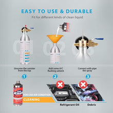 Load image into Gallery viewer, Lightweight A/C Flush Kit with 1L Capacity &amp; Pressure Gauge - Safe &amp; Reliable