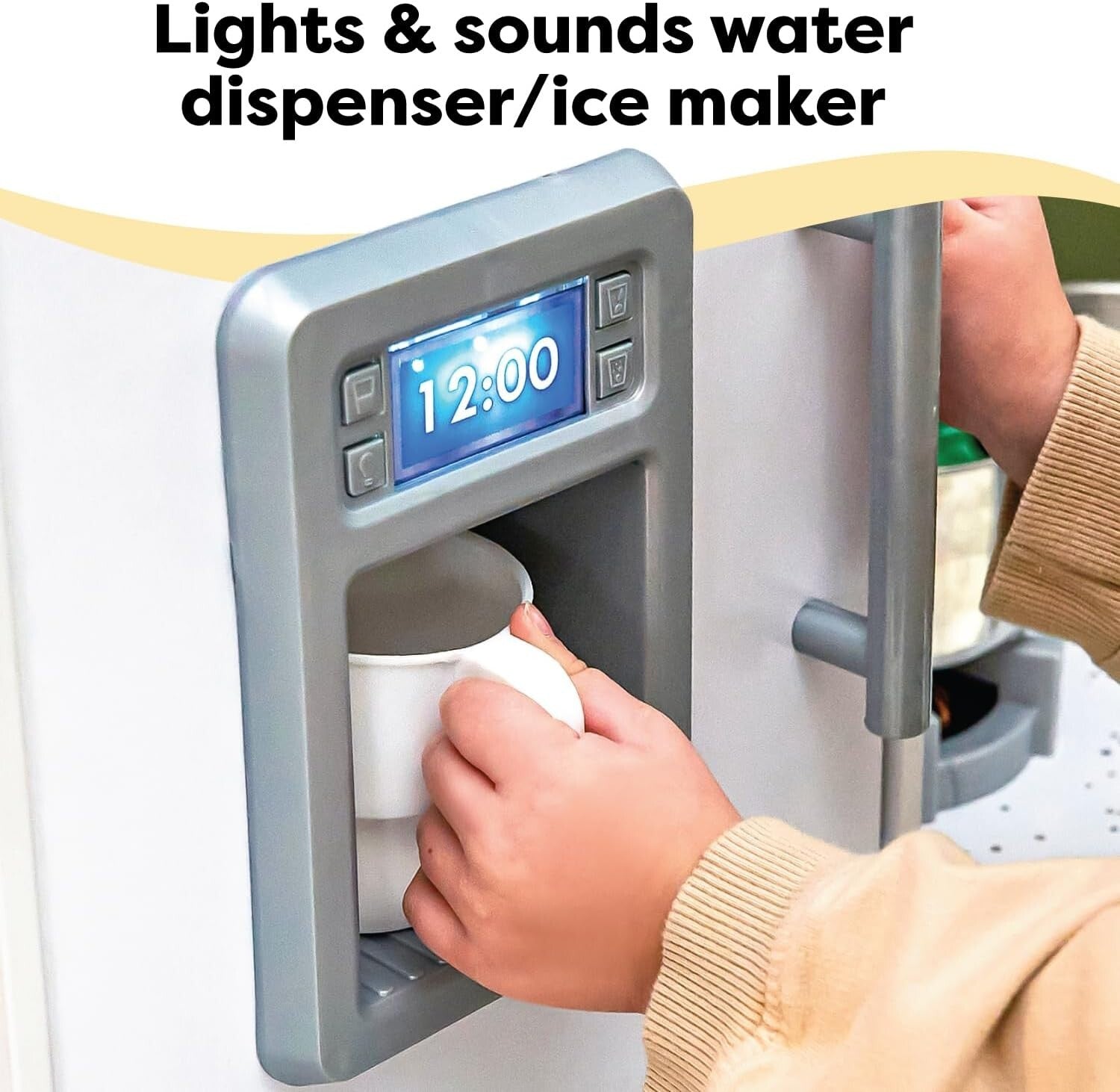 Deluxe Wooden Play Kitchen Set with Lights & Sounds - Perfect for Small Spaces