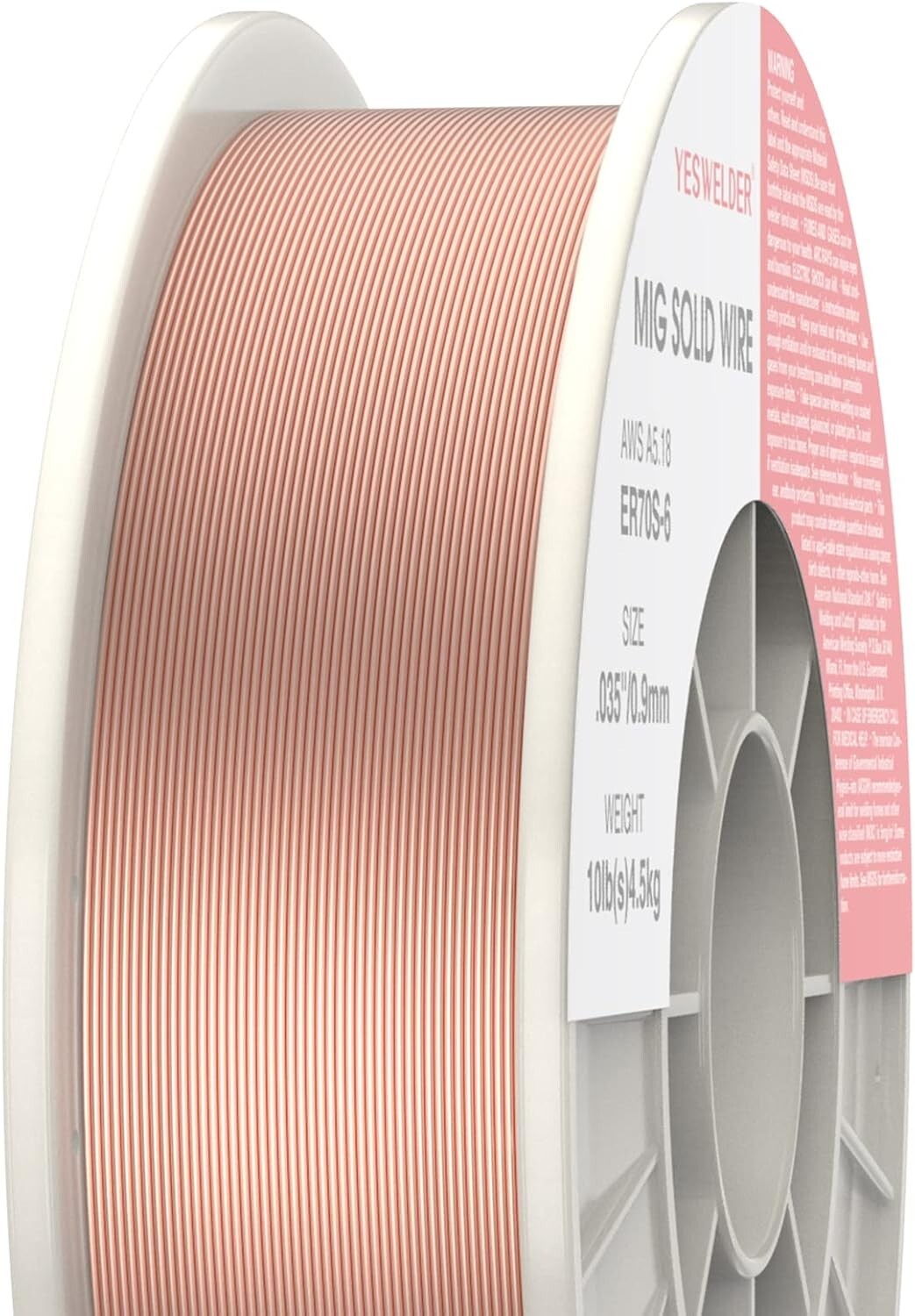 10-Pound MIG Welding Wire - Durable 0.035-Inch Carbon Steel on ABS Spool