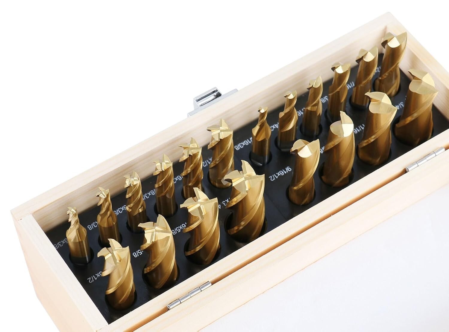 All-in-One 20 Pc HSS End Mill Set with 2 & 4 Flute Options, Up to 3/4'' Diameter