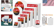 Load image into Gallery viewer, Diverse 24 Canvas Set with Round and Rectangle Shapes - Ideal for Creators