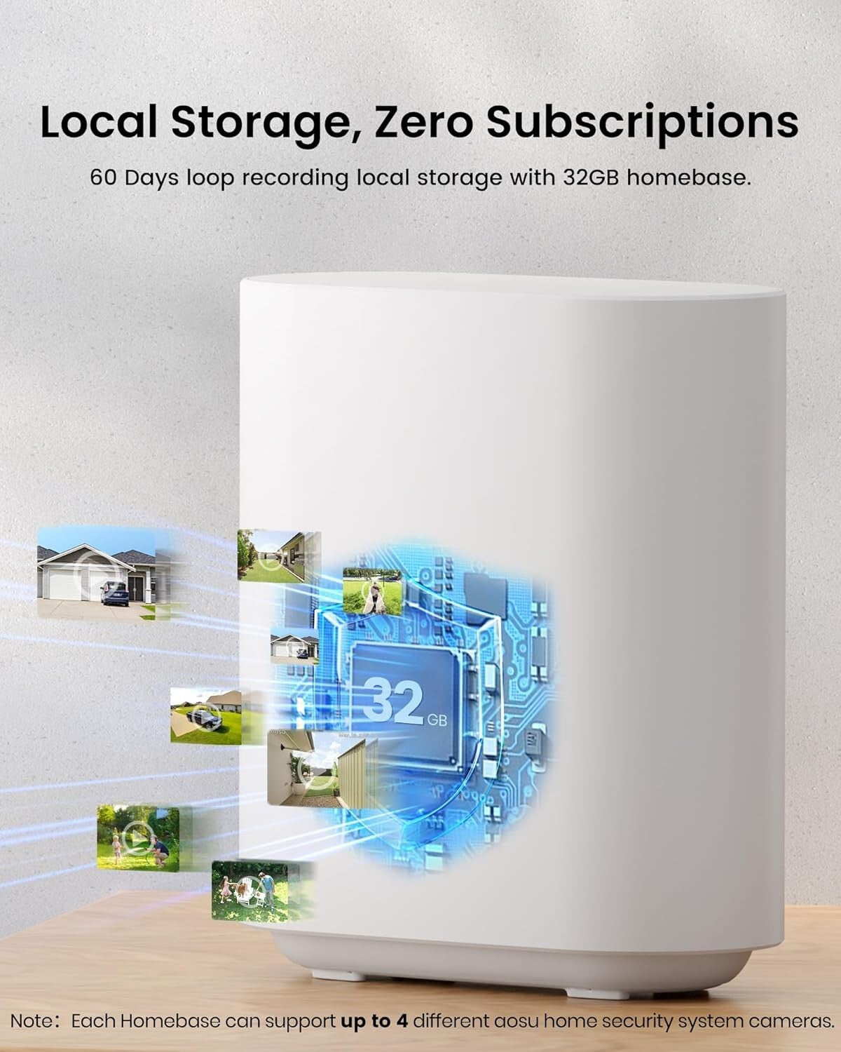 DIY Wireless Solar Security Cameras - 4 Cam Set with Color Night Vision & Alerts