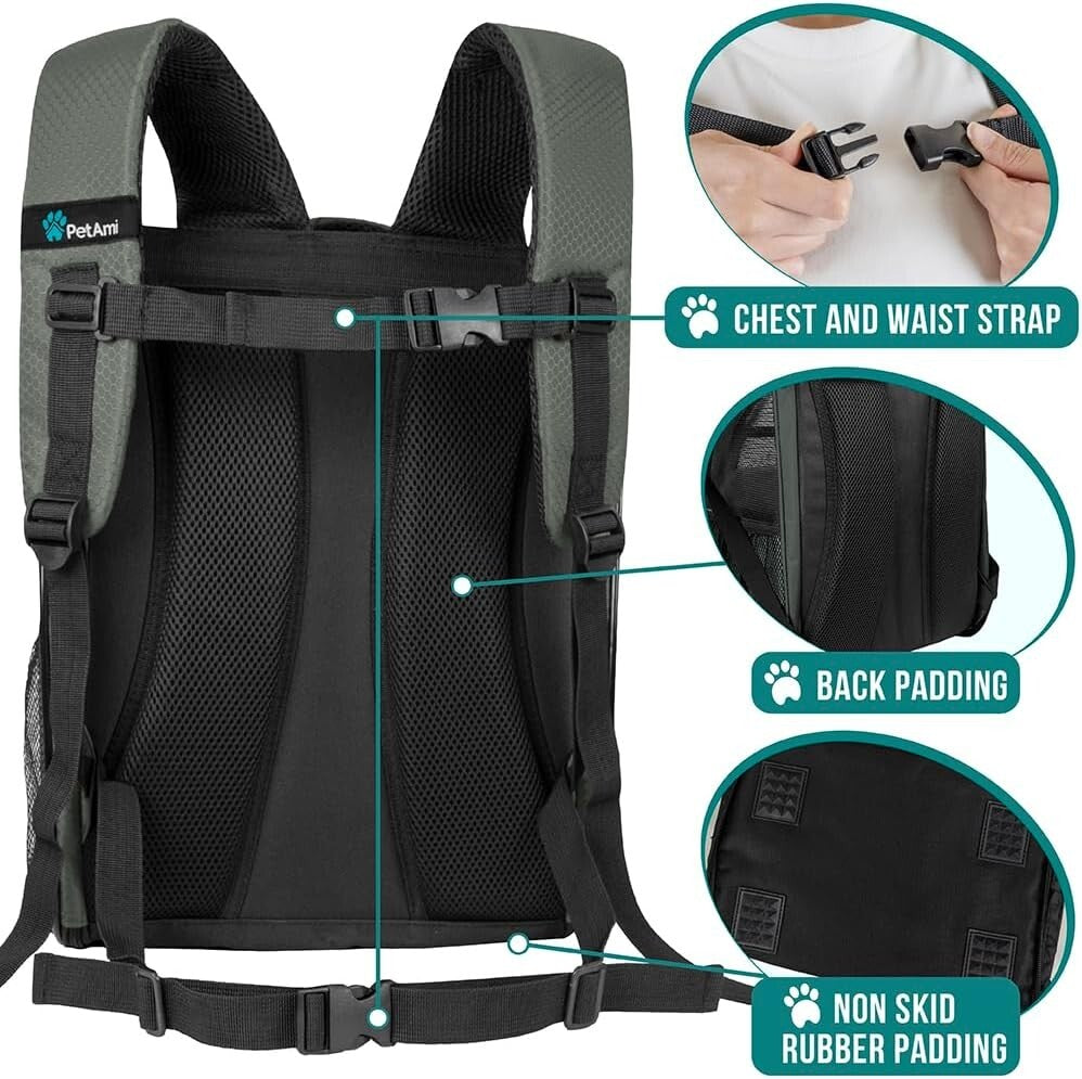 Large Capacity Cat Carrier Backpack - Ideal for Traveling and Hiking Adventures