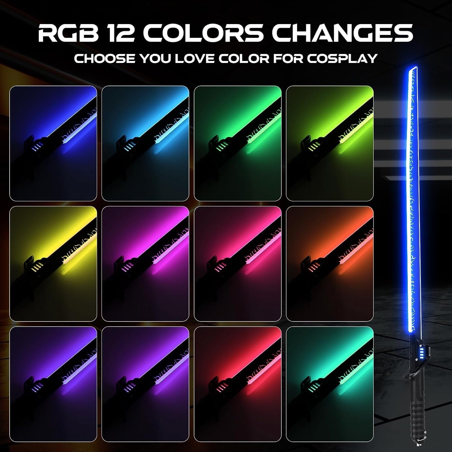 Premium Black Series Darksaber - Rechargeable, Smooth Swing for Adults & Boys