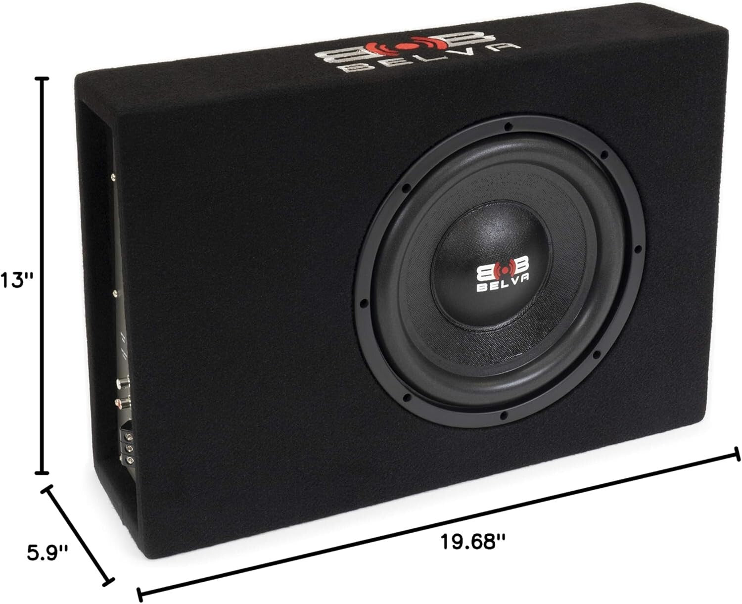 Ultimate 10" Angled Subwoofer Enclosure with 600W Power for Vehicle Bass Lovers
