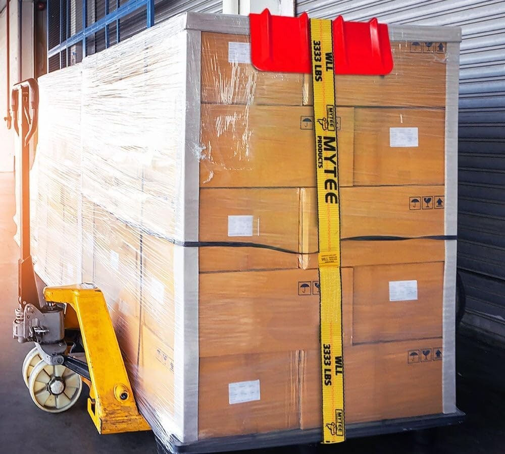 10 Pack 8" x 8" x 24" Red V-Shaped Corner Edge Guards - Heavy Load Protection