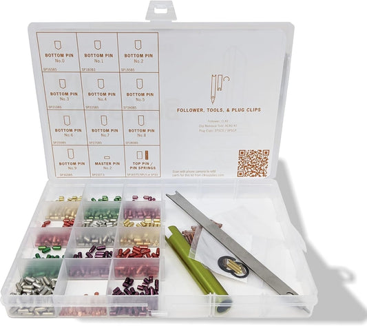 Comprehensive Lock Pinning Kit: 50 Bottom & Top Pins for Security Professionals