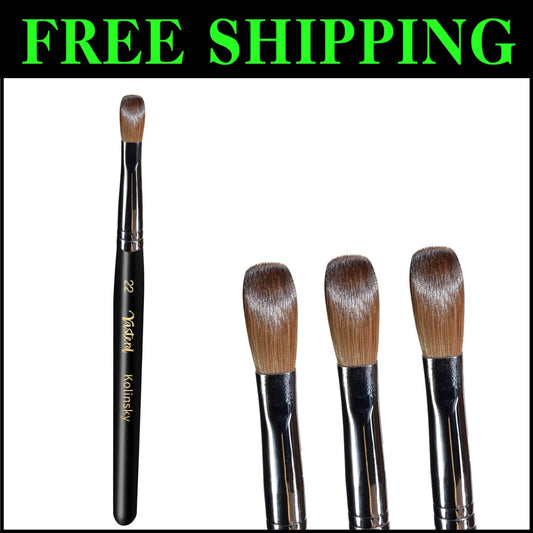 Lightweight Acrylic Nail Brush with Crimped Oval Head - Versatile & Easy to Use