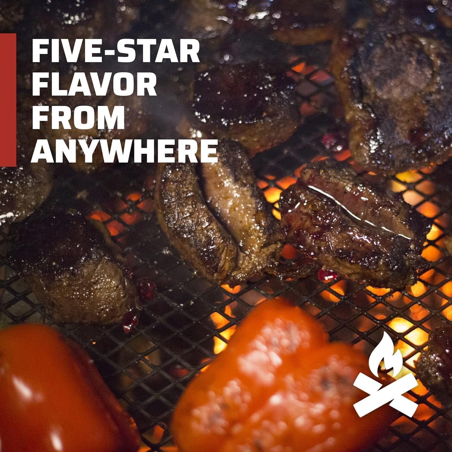 18" x 36" Portable Grill - Durable Steel Construction for Optimal Campfire Meals