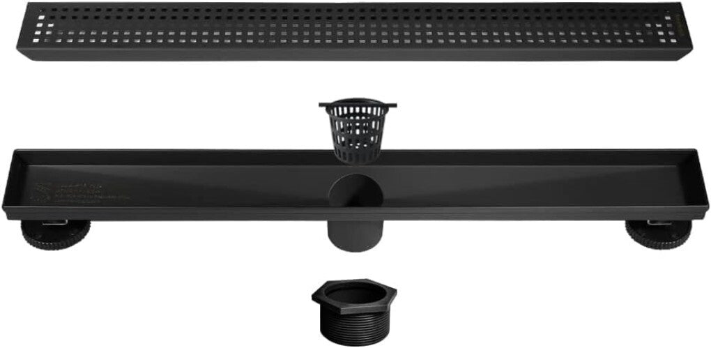 AISI 304 Stainless Steel 72-Inch Linear Shower Drain with Anti-Clogging Features