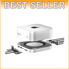 Load image into Gallery viewer, All-in-One Aluminum Docking Station for Mac Mini with 4K HDMI and USB Ports