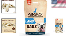 Load image into Gallery viewer, Healthy &amp; Easily Digestible Lamb Ears for Dogs - 50 Pieces for Chewing Fun