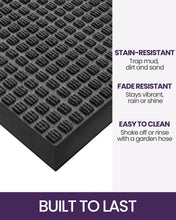 Load image into Gallery viewer, Premium 2x3 ft Entry Doormat with Rubber Backing – Fade &amp; Stain Resistant