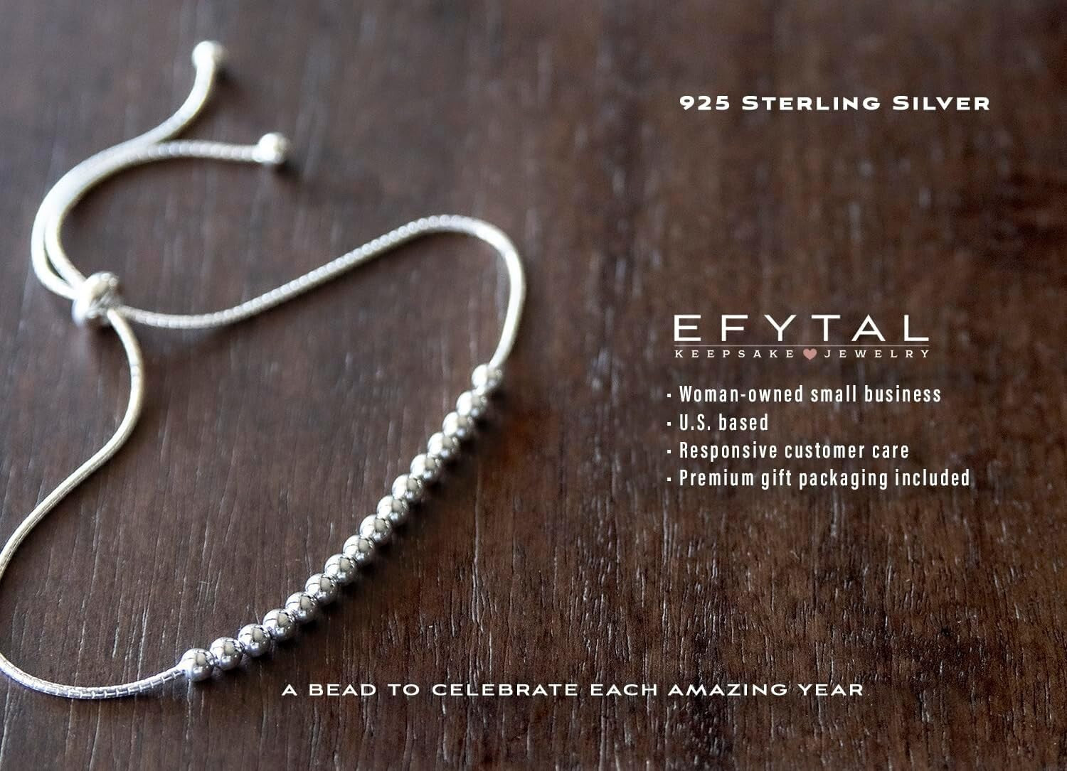 Adjustable Sterling Silver Charm Bracelet - Meaningful Gift for 18th Birthdays