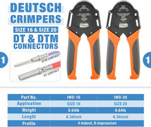 Load image into Gallery viewer, Ergonomic Automotive Wiring Tool Kit: Crimping &amp; Connector Removal Tools Inside