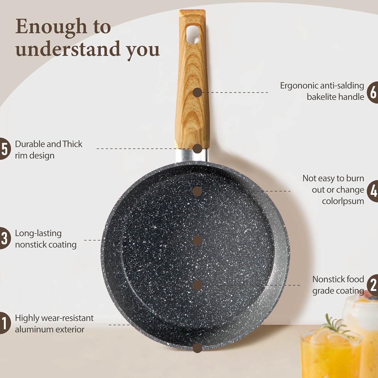 Durable 12-Piece Cookware Set with Granite Coating - Induction & Gas Compatible