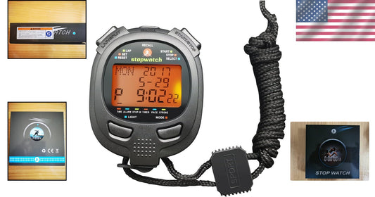 400 Lap Digital Stopwatch with LED Backlight - Perfect for Sports Competition