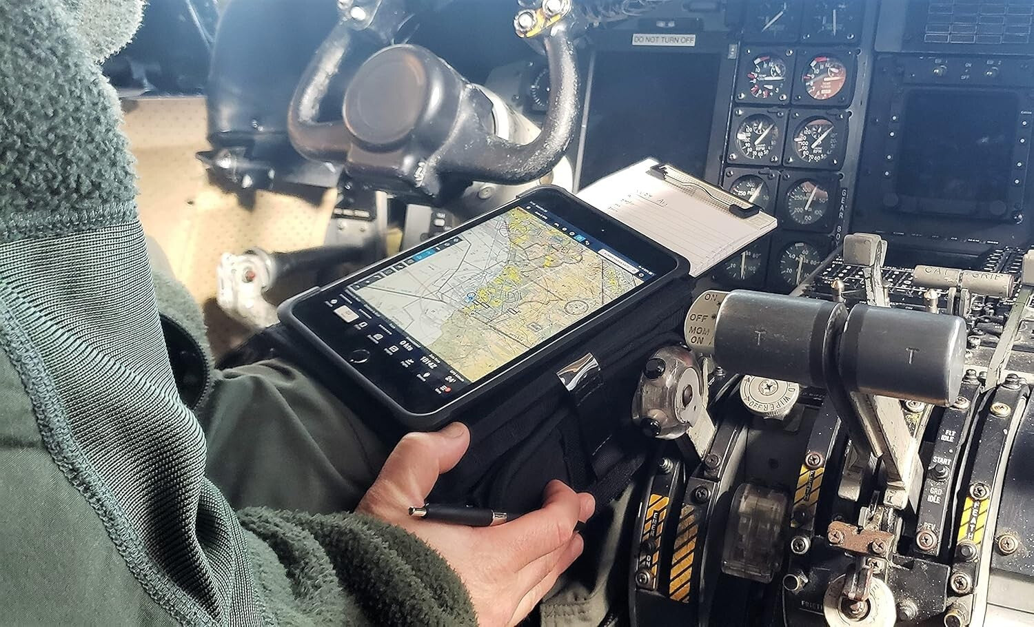 Force Protector Gear Mini - Tactical Tablet Holder for Pilots - One Size, Black