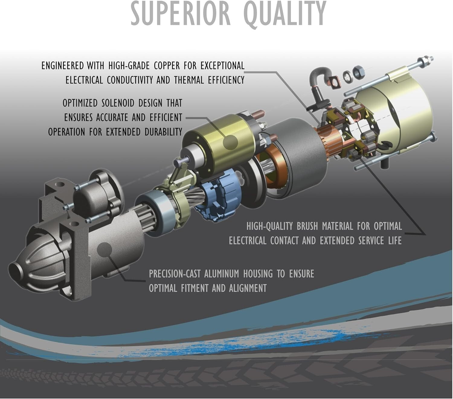 Durable Sea-Doo Starter Replacement: 12V, Fits Challenger SPX XP Series 96-99