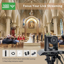 Load image into Gallery viewer, 20X Optical Zoom PTZ Camera - FHD 1080P 60FPS for Professional Live Streaming