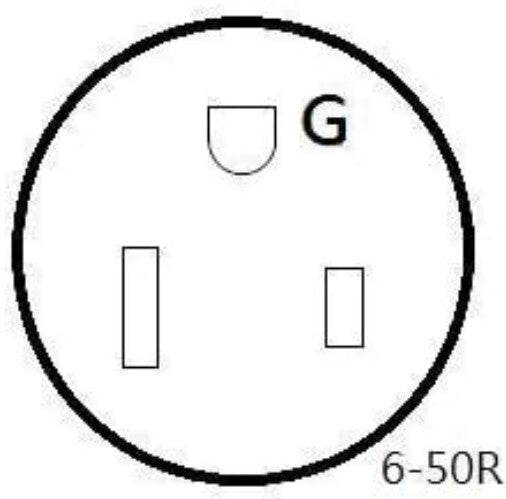 Universal NEMA 6-50 Welder Extension Cord, 50FT, 40 Amp, Multiple Length Options