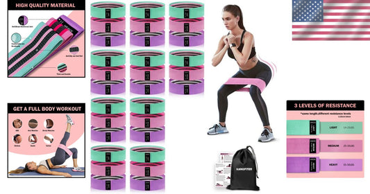 High-Quality Fabric Resistance Bands – Versatile Loop Bands for All Fitness