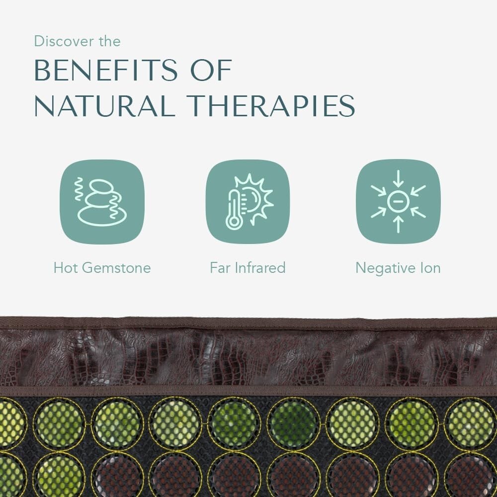 Flexible Infrared Heating Pad w/ 12-Hour Auto Shutoff - Natural Stones Therapy