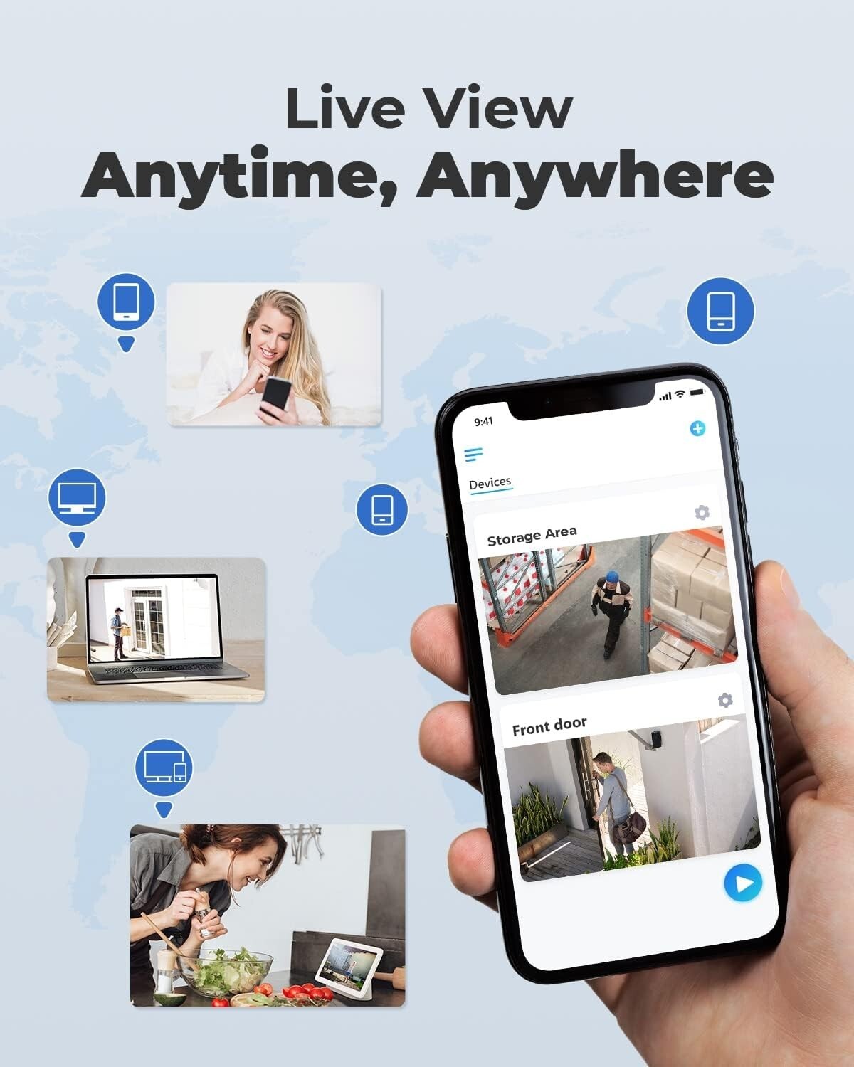 8MP PoE Security Camera Set - Weatherproof 4K 24/7 Surveillance with App Control