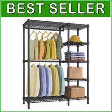 Load image into Gallery viewer, V7 Heavy-Duty 5-Tier Garment Rack - Portable Closet with Maximum 670lbs Load