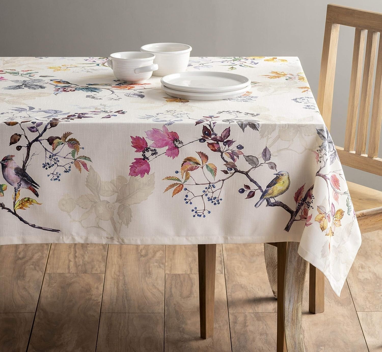 Handcrafted European Style Cotton Tablecloth - 120" x 60" for Ultimate Elegance