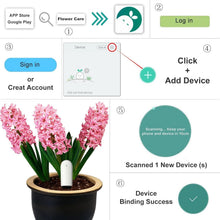 Load image into Gallery viewer, Smart Plant Monitor with Soil Moisture, Light, Temp &amp; Fertility Sensors - 2 Pack
