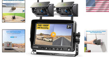 Load image into Gallery viewer, 1080P Solar Wireless Backup Camera with Night Vision &amp; DVR - 328ft Range