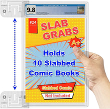 Load image into Gallery viewer, 10-Pack Heavy-Duty Comic Book Display Shelf Slab Wall Mount Kit - Clear Finish