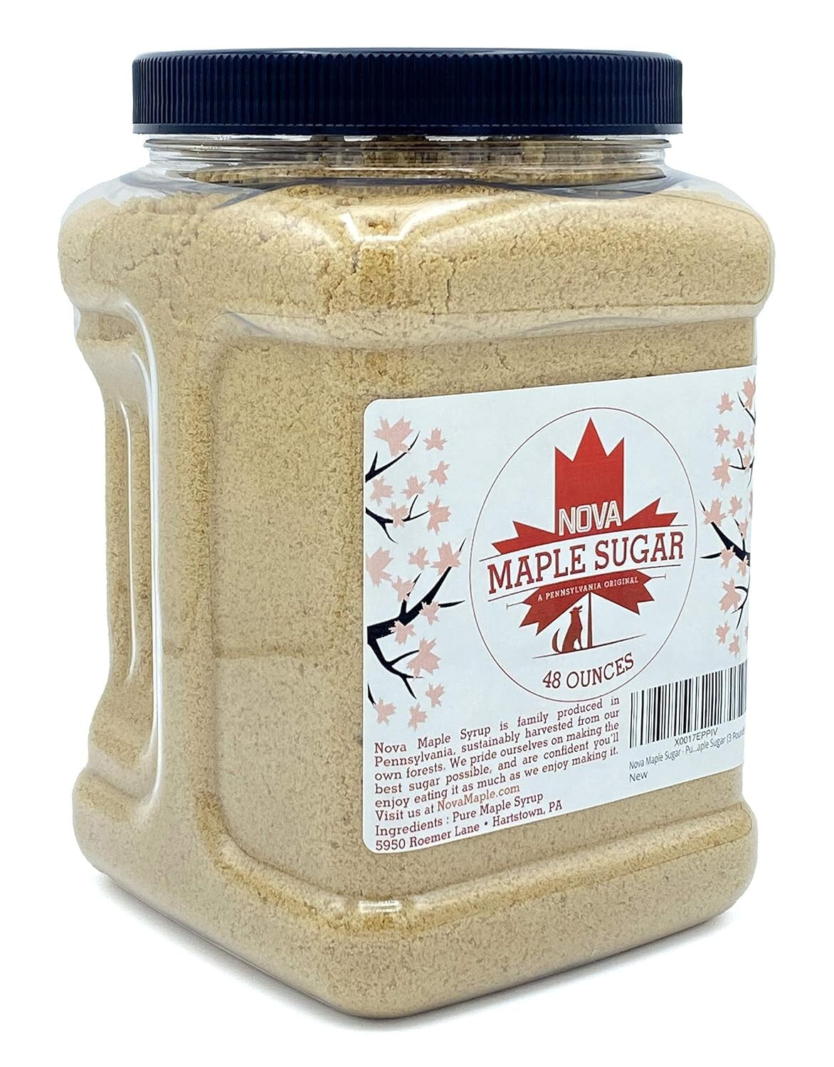 Sustainably Harvested Pure Maple Sugar - 3 lb Family-Owned Quality