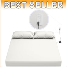 Load image into Gallery viewer, Organic Grounding Fitted Sheet King Size - 94% Cotton &amp; Silver for Restful Sleep