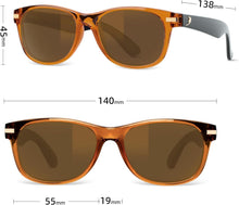 Load image into Gallery viewer, Italian-Made Crystal Brown Polarized Sunglasses with Scratch-Resistant Lenses
