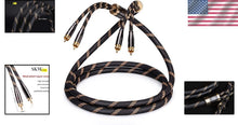 Load image into Gallery viewer, Resistant 2RCA Male to Male Braided Audio Cable - 1.5M Length Quality Assured