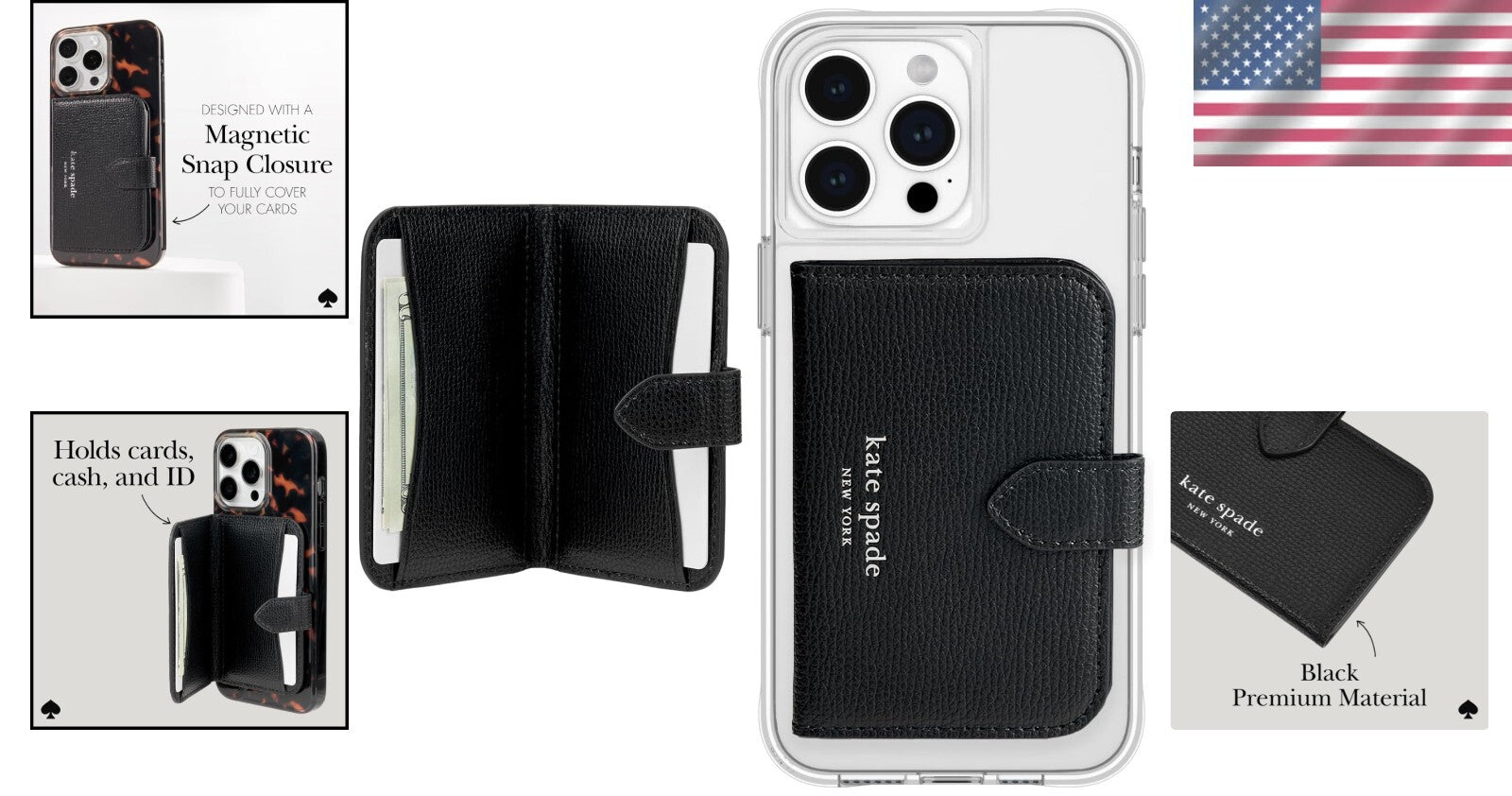 Premium Morgan Magnetic Wallet/Card Holder - Elegant Design, Fits MagSafe Phones