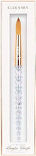 Load image into Gallery viewer, 100% Kolinsky Crystal Acrylic Nail Brush - Handcrafted Beauty in Pink &amp; Black