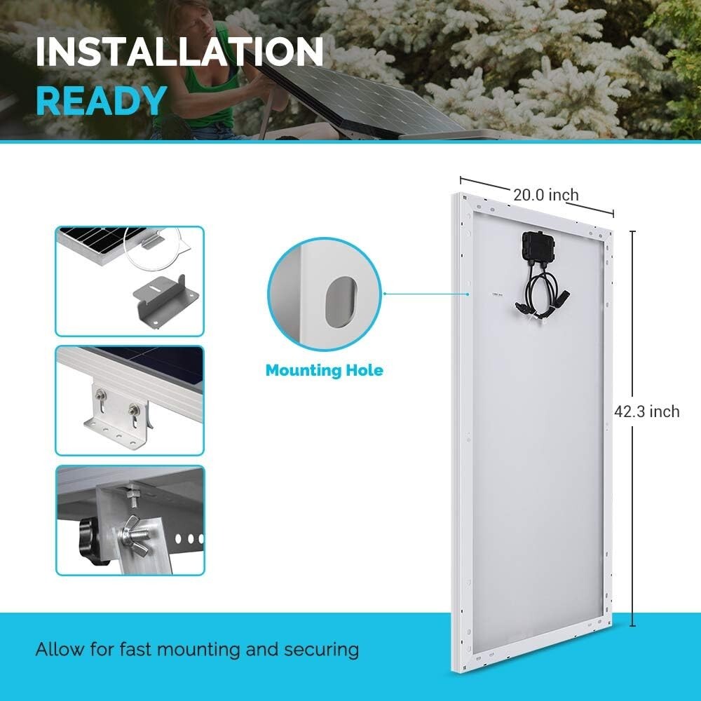 Durable 200W Solar Starter Kit for RVs and Off-Grid Living - 30A PWM Included