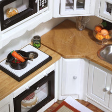 Load image into Gallery viewer, Luxurious 1:12 Scale Miniature Dollhouse Kitchen Furniture Set with Accessories