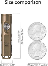 Load image into Gallery viewer, Scratch Resistant Aurora A3 Pro G4 Keychain Flashlight - 650 Lumens Runtime 8H