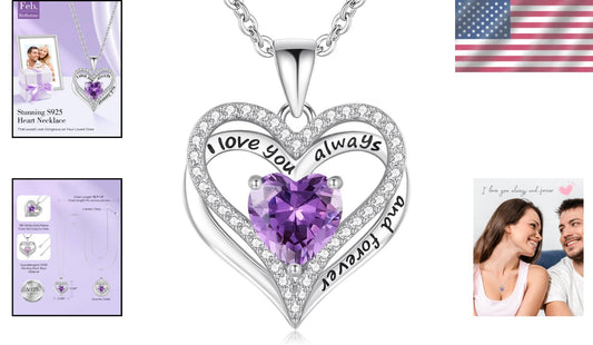 Customizable Birthstone Necklace in S925 Silver - Distinctive Gifts for Women